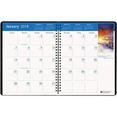 House of Doolittle - 24 Sheet, 8-1/2 x 11", Monthly Planner - Black - Eagle Tool & Supply