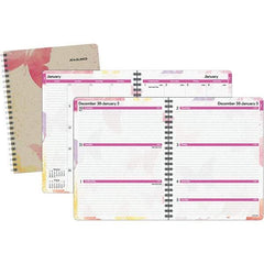 AT-A-GLANCE - 128 Sheet, 8-1/2 x 11", Weekly/Monthly Planner - Watercolors - Eagle Tool & Supply