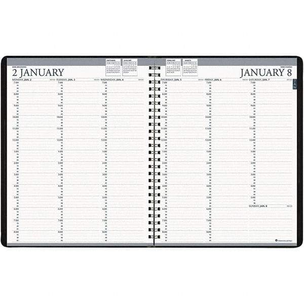 House of Doolittle - 104 Sheet, 8-1/2 x 11", Weekly Planner - Blue - Eagle Tool & Supply