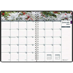 House of Doolittle - 128 Sheet, 7 x 10", Weekly/Monthly Planner - Black - Eagle Tool & Supply