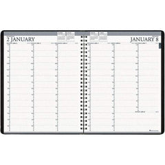 House of Doolittle - 224 Sheet, 8-1/2 x 11", Weekly Planner - Black - Eagle Tool & Supply