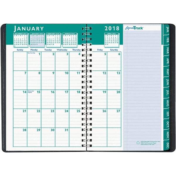 House of Doolittle - 128 Sheet, 5 x 8", Weekly/Monthly Appointment Book - Black - Eagle Tool & Supply