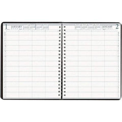 House of Doolittle - 365 Sheet, 8 x 11", Group Daily Appointment Book - Black - Eagle Tool & Supply