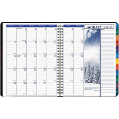 House of Doolittle - 128 Sheet, 8-1/2 x 11", Weekly/Monthly Planner - Black - Eagle Tool & Supply