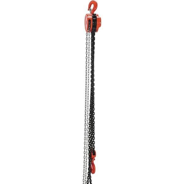 Vestil - 6,000 Lb Lifting Capacity, 20' Lift Height, Hand Hoist - Made from Chain - Eagle Tool & Supply