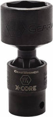 GearWrench - 1/2" Drive 3/4" Standard Universal Impact Socket - 6 Points, 3-3/32" OAL - Eagle Tool & Supply