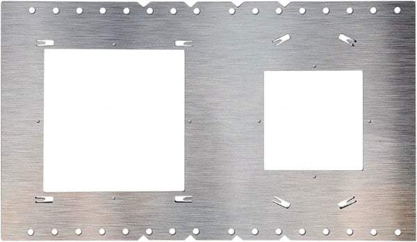 Philips - Aluminum Silver Light Fixture Plate - For Use with FDL Flat Down Lights - Eagle Tool & Supply
