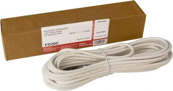 Philips - Light Fixture Extension Cable - For Use with FDL Flat Down Lights - Eagle Tool & Supply