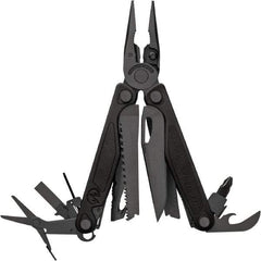 Leatherman - 1 Piece, Multi-Tool Set with 19 Functions - Black, 4" Closed Length - Eagle Tool & Supply