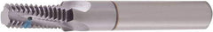 Vargus - 3/8-18 NPT, 0.439" Cutting Diam, 4 Flute, Solid Carbide Helical Flute Thread Mill - Internal/External Thread, 0.583" LOC, 2-7/8" OAL, 1/2" Shank Diam - Eagle Tool & Supply