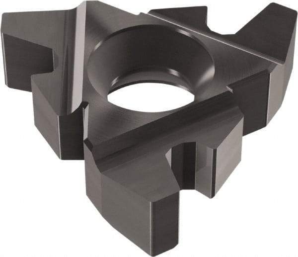 Vargus - 4FIR Internal Right Hand 4 Stub Acme Laydown Threading Insert - Grade VTX, TiAlN Coated Carbide, 13.3mm Inscribed Circle - Eagle Tool & Supply