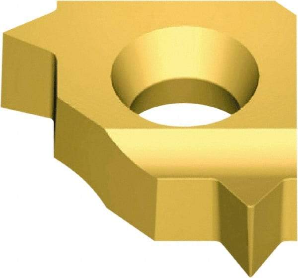 Vargus - 5LKIL Internal Left Hand 48-16 Partial Profile 60° Laydown Threading Insert - Grade VKX, TiN Coated Carbide, 5mm Inscribed Circle - Eagle Tool & Supply