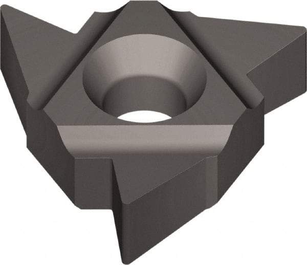 Vargus - 4UER External Right Hand 4 American Buttress Laydown Threading Insert - Grade VTX, TiAlN Coated Carbide, 12.7mm Inscribed Circle - Eagle Tool & Supply