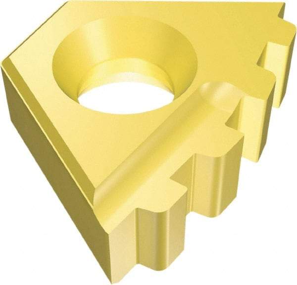 Vargus - 14DIR Internal Right Hand 5 BUT Laydown Threading Insert - Grade VKX, TiN Coated Carbide - Eagle Tool & Supply