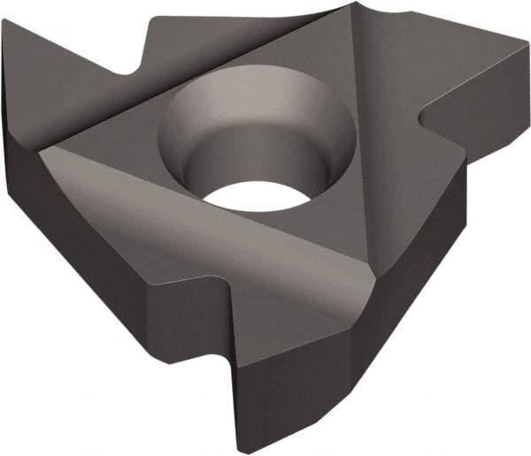 Vargus - 6.0KIL Internal Left Hand ISO Laydown Threading Insert - Grade VKX, TiN Coated Carbide, 6mm Inscribed Circle - Eagle Tool & Supply