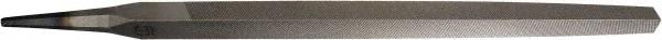 PFERD - 8" Long, Smooth Cut, Triangle American-Pattern File - Double Cut, 0.63" Overall Thickness, Tang - Eagle Tool & Supply