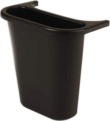 Rubbermaid - 14 Qt Black Rectangle Recycling Container - 297mm High x 269.24mm Long x 185.42mm Wide - Eagle Tool & Supply