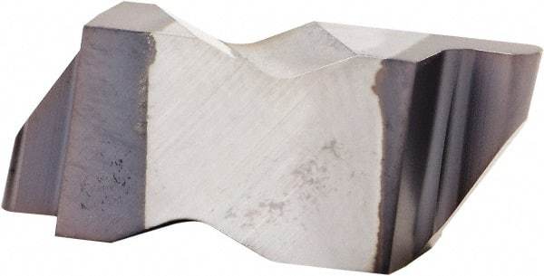 Kennametal - 3M150NR Grade KC5025, 3mm Cutting Width Carbide Grooving Insert - 3.81mm Max Depth of Cut, Right Hand, 1.5mm Corner Radius, AlTiN Finish - Eagle Tool & Supply