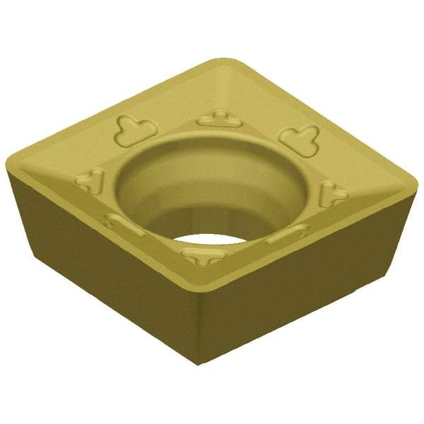Kennametal - SDHT09T308 423 Grade KCSM40 Carbide Milling Insert - TiN Finish, 3.97mm Thick, 3/8" Inscribed Circle, 0.8mm Corner Radius - Eagle Tool & Supply