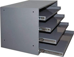 Durham - 4 Drawer, Small Parts Heavy Duty Bearing Slide Rack Cabinet - 15-3/4" Deep x 20" Wide - Eagle Tool & Supply