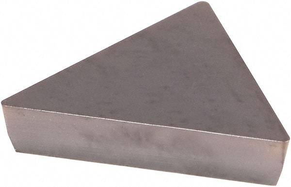 Kennametal - TPG321 Grade KCU10 Carbide Turning Insert - AlTiN Finish, 60° Triangle, 3/8" Inscr Circle, 1/8" Thick, 1/64" Corner Radius - Eagle Tool & Supply