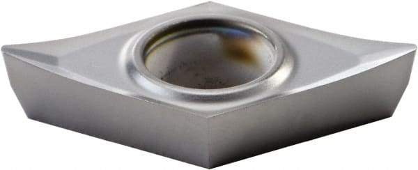 Kennametal - DPGT32.51 HP Grade KCU10 Carbide Turning Insert - AlTiN Finish, 55° Diamond, 3/8" Inscr Circle, 5/32" Thick, 1/64" Corner Radius - Eagle Tool & Supply
