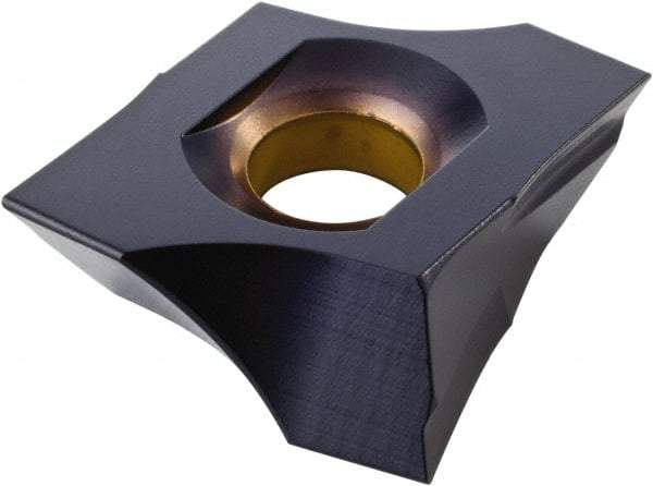 Kennametal - D4FIX140603 MN Grade KCP25 Carbide Turning Insert - TiCN/Al2O3 Finish, 58° Irregular, 5.9mm Thick, 0.0118" Corner Radius - Eagle Tool & Supply