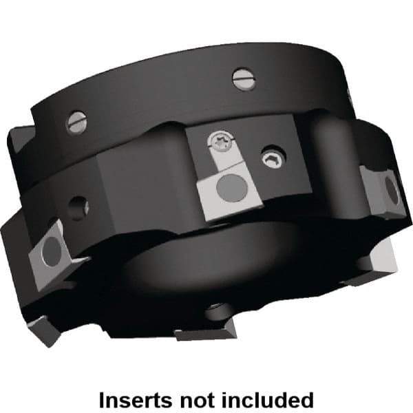 Kennametal - 10 Inserts, 160mm Cut Diam, 40mm Arbor Diam, 9.5mm Max Depth of Cut, Indexable Square-Shoulder Face Mill - 0/90° Lead Angle, 63mm High, BGHX 15L5... Insert Compatibility, Series Fix-Perfect - Eagle Tool & Supply
