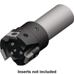 Kennametal - 50mm Cut Diam, 9.5mm Max Depth of Cut, 32mm Shank Diam, 110mm OAL, Indexable Square Shoulder End Mill - BGHX 15.. Inserts, Cylindrical Shank, 90° Lead Angle, Through Coolant, Series Fix-Perfect - Eagle Tool & Supply