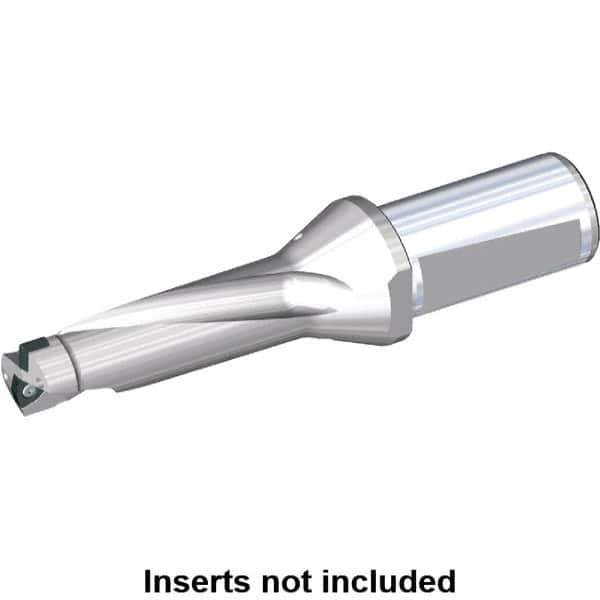 Kennametal - 96mm Max Drill Depth, 3xD, 33mm Diam, Indexable Insert Drill - 2 Inserts, 32mm Shank Diam, Whistle Notch Shank - Eagle Tool & Supply