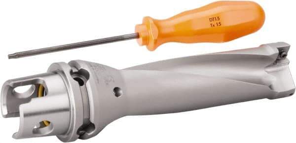 Kennametal - 76.2mm Max Drill Depth, 3xD, 25.4mm Diam, Indexable Insert Drill - 2 Inserts, 50mm Shank Diam, KM50 Modular Connection Shank - Eagle Tool & Supply
