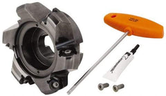 Kennametal - 5" Cut Diam, 1-1/2" Arbor Hole, 8mm Max Depth of Cut, 45° Indexable Chamfer & Angle Face Mill - 6 Inserts, HNPJ 1307... Insert, Right Hand Cut, 6 Flutes, Through Coolant, Series Dodeka Max - Eagle Tool & Supply