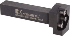 Kennametal - External Thread, 170.25mm OAL, Left Hand Indexable Grooving Cutoff Toolholder - 32mm Shank Height x 32mm Shank Width, KGME Toolholder Style, Series A4 - Eagle Tool & Supply