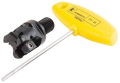 Kennametal - 31.75mm Cutting Diam, 1-1/4" Max Depth of Cut, Modular Connection Indexable Copy End Mill - 3 Inserts, RP.. 43.. Insert, KIPR Toolholder, Through Coolant - Eagle Tool & Supply