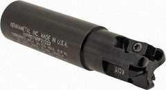 Kennametal - 3/4" Cutting Diam, 3/4" Shank Diam, 3/4" Max Depth of Cut, Straight Shank Indexable Copy End Mill - 3 Inserts, RP.. 2150.. Insert, KIPR Toolholder, Through Coolant - Eagle Tool & Supply