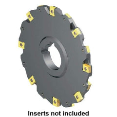 Kennametal - Arbor Hole Connection, 0.315" Cutting Width, 0.8661" Depth of Cut, 100mm Cutter Diam, 1.2598" Hole Diam, 5 Tooth Indexable Slotting Cutter - 90° LN Toolholder, LNE 1245... Insert - Eagle Tool & Supply