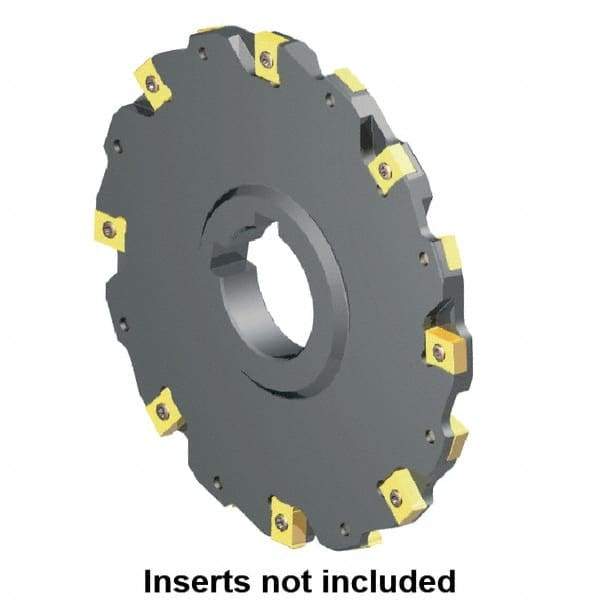 Kennametal - Arbor Hole Connection, 0.2362" Cutting Width, 1.811" Depth of Cut, 160mm Cutter Diam, 1.5748" Hole Diam, 8 Tooth Indexable Slotting Cutter - 90° LN Toolholder, LNE 1235... Insert - Eagle Tool & Supply