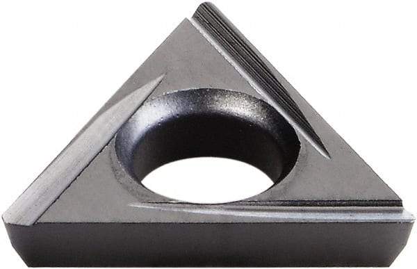 Kennametal - TDHH12807505 Grade KCU25 Carbide Turning Insert - AlTiN Finish, 60° Triangle, 0.1598" Inscr Circle, 3/64" Thick, 0.007" Corner Radius - Eagle Tool & Supply