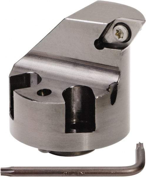 Kennametal - Left Hand Cut, 63mm Min Bore Diam, Size H50 Modular Boring Cutting Unit Head - Through Coolant, Compatible with DC.. - Eagle Tool & Supply