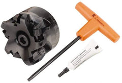 Kennametal - 3" Cut Diam, 6.33mm Max Depth, 1" Arbor Hole, 5 Inserts, RNGN 12... Insert Style, Indexable Copy Face Mill - KDNR Cutter Style, 11,200 Max RPM, 2 High, Series KSSR-RN - Eagle Tool & Supply