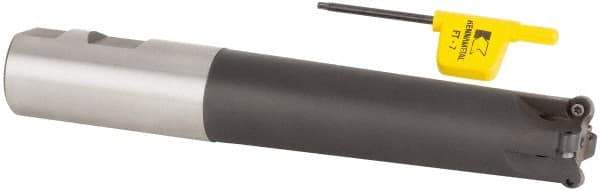 Kennametal - 1" Cutting Diam, 1" Shank Diam, 1" Max Depth of Cut, Straight Shank Indexable Copy End Mill - 4 Inserts, RD.X 07.. Insert, KDM Toolholder, Through Coolant - Eagle Tool & Supply