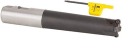 Kennametal - 1" Cutting Diam, 1" Shank Diam, 1" Max Depth of Cut, Straight Shank Indexable Copy End Mill - 4 Inserts, RD.X 07.. Insert, KDM Toolholder, Through Coolant - Eagle Tool & Supply