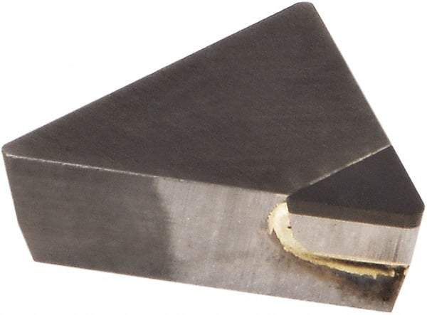 Kennametal - TPG221 Grade KD1425 Polycrystalline Diamond (PCD) Turning Insert - Uncoated, 60° Triangle, 1/4" Inscr Circle, 1/8" Thick, 1/64" Corner Radius - Eagle Tool & Supply