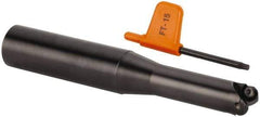 Kennametal - 15mm Cutting Diam, 16mm Shank Diam, 0.5906" Max Depth of Cut, Straight Shank Indexable Copy End Mill - 2 Inserts, RD.X 0702.. Insert - Eagle Tool & Supply