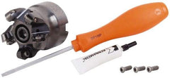 Kennametal - 42mm Cut Diam, 6mm Max Depth, 16mm Arbor Hole, 4 Inserts, RP.T 1204... Insert Style, Indexable Copy Face Mill - 37,800 Max RPM, 40mm High, Through Coolant, Series KSRM - Eagle Tool & Supply