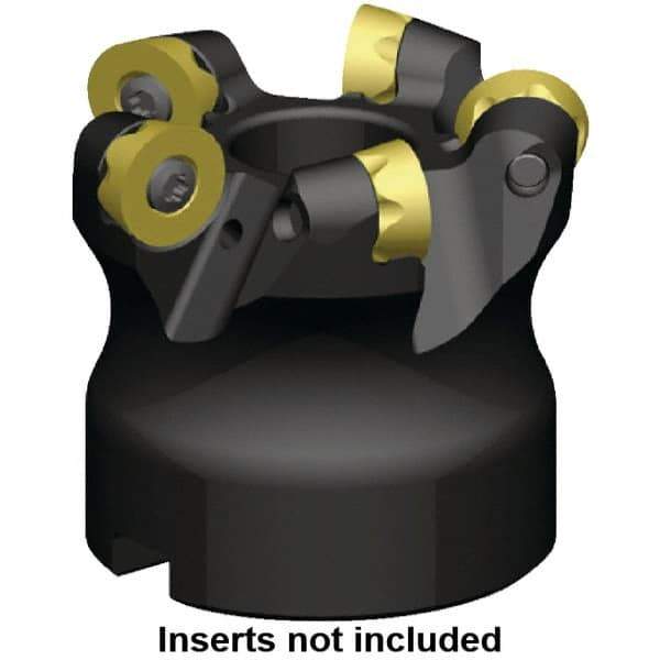 Kennametal - 125mm Cut Diam, 8mm Max Depth, 40mm Arbor Hole, 9 Inserts, RP.T 1605M0.. Insert Style, Indexable Copy Face Mill - KSRM Cutter Style, 14,700 Max RPM, 63mm High, Through Coolant, Series KSRM - Eagle Tool & Supply