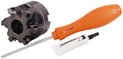 Kennametal - 66mm Cut Diam, 27mm Arbor Hole, 3mm Max Depth of Cut, 10.5° Indexable Chamfer & Angle Face Mill - 6 Inserts, SD.T 1204... Insert, Right Hand Cut, Series Z-Axis Mills - Eagle Tool & Supply