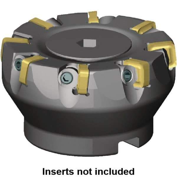 Kennametal - 160mm Cut Diam, 40mm Arbor Hole, 5mm Max Depth of Cut, 6° Indexable Chamfer & Angle Face Mill - 24 Inserts, SNXF 1204... Insert, Left Hand Cut, 24 Flutes, Through Coolant, Series KSSR - Eagle Tool & Supply