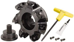 Kennametal - 6" Cut Diam, 9.53mm Max Depth, 1-1/2" Arbor Hole, 7 Inserts, RCGT 64... Insert Style, Indexable Copy Face Mill - BMD600 Cutter Style, 14,000 Max RPM, 2-1/2 High, Series KSRM - Eagle Tool & Supply