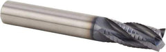 Kennametal - 12mm Diam, 26mm LOC, 4 Flute Solid Carbide 45° Corner Chamfer Roughing End Mill - 83mm OAL, 12mm Shank Diam, Single End, Centercutting, 30° Helix - Eagle Tool & Supply